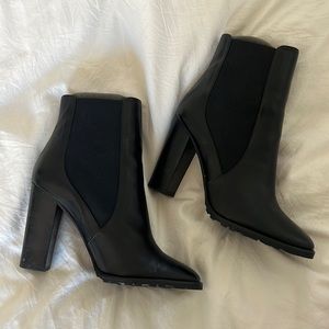 Polo Ralph Lauren Black Leather Bootie Sz 9